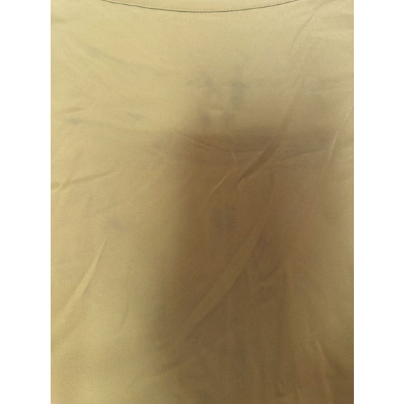 Ann Taylor Beautiful Gold Ruffle Long Sleeve Long Shirtdress SZ 16 *read* - Picture 10 of 11